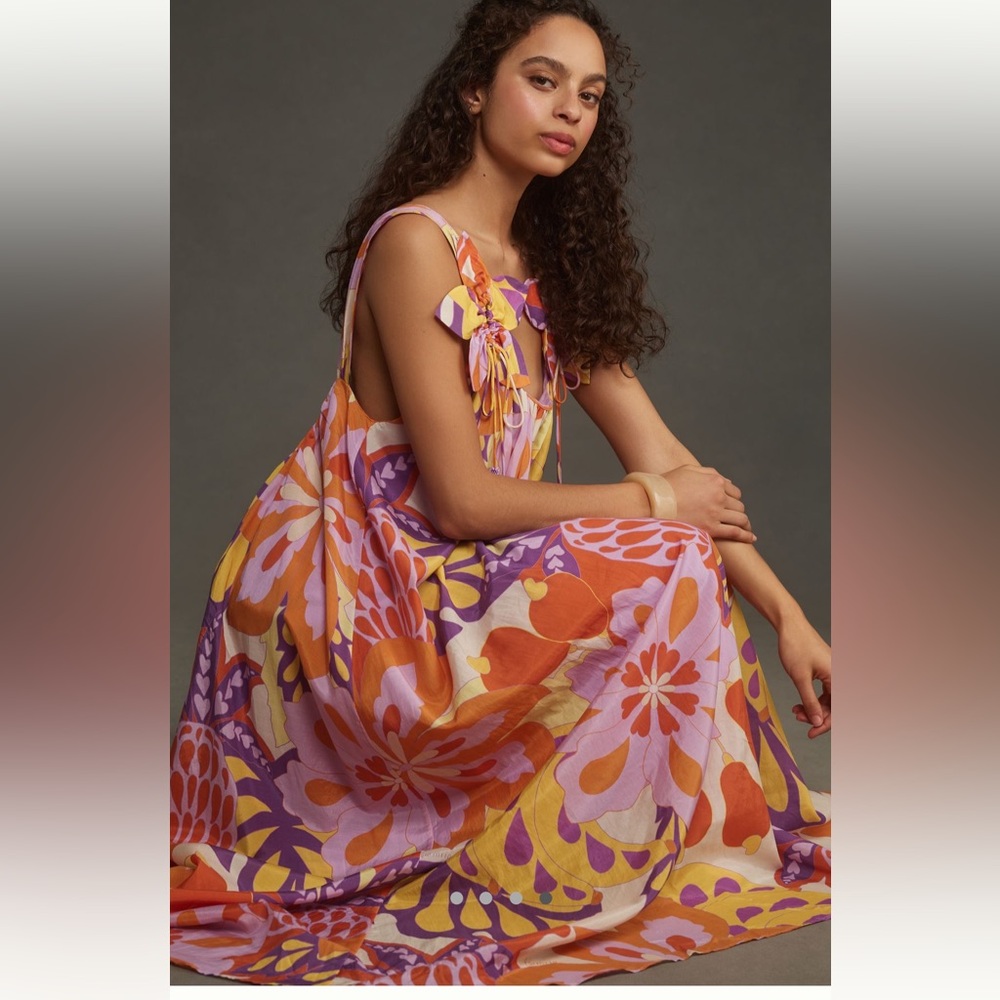 Anthropologie Farm Rio Maxi Dress NWOT